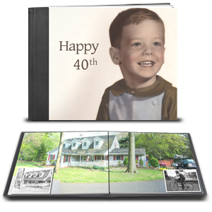 Biography books created with Picaboo