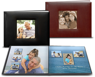 Grandparents brag books created with Picaboo