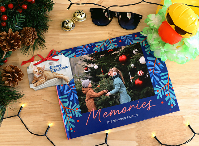 Picaboo photo book and holiday ornament