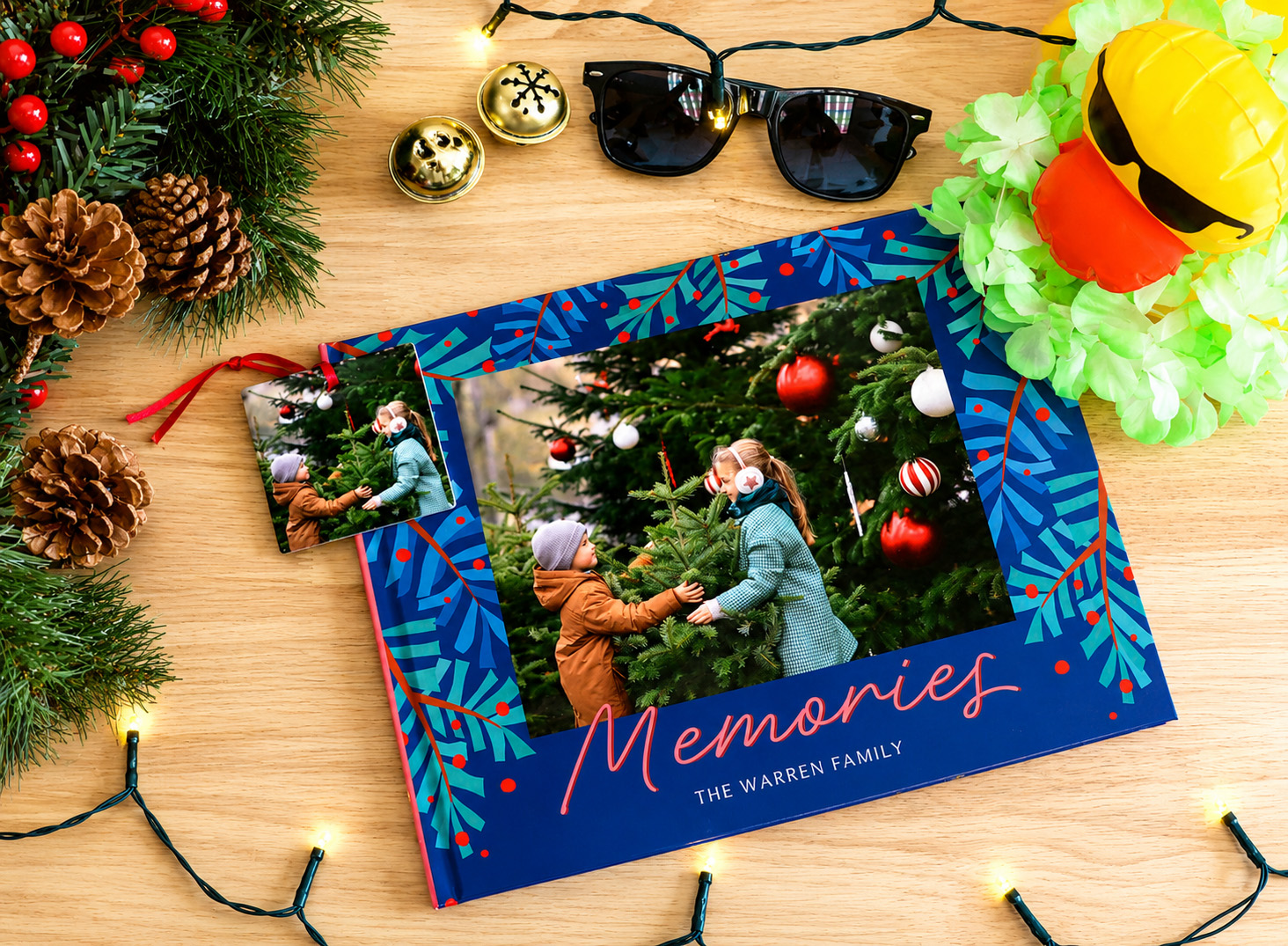 Picaboo photo book and holiday ornament