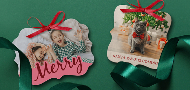 Closed photobook showing photos of a son and father on the cover that reads 'my dad is my superhero'.