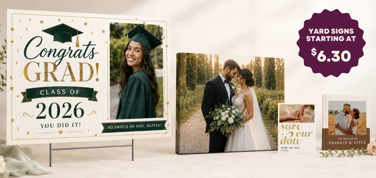 Closed photobook showing photos of a son and father on the cover that reads 'my dad is my superhero'.