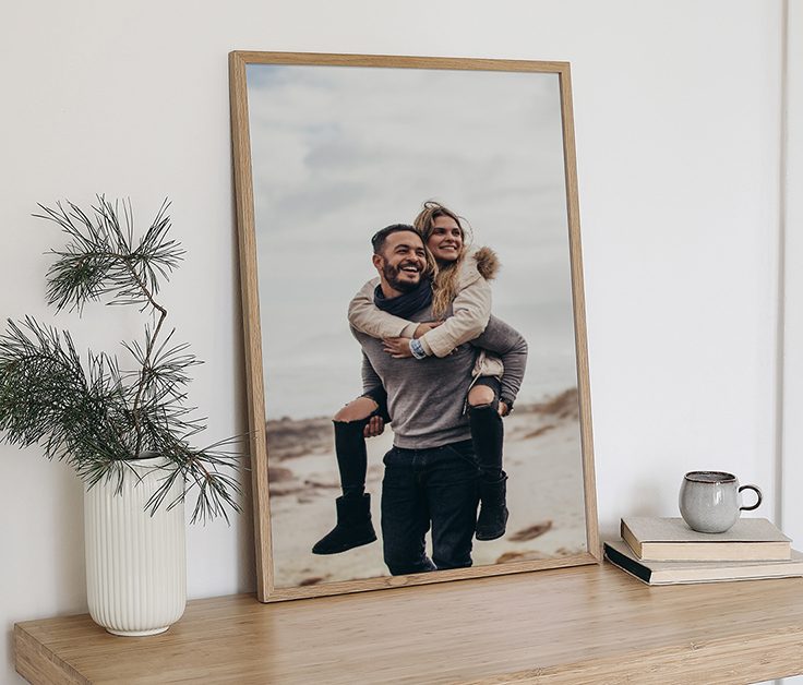 Home Decor Mini photobook of two women with an American flag that says 'Sunny Days', Canvas print of three children sitting down holding mini American flags