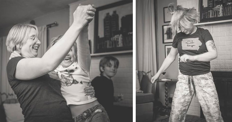 Mom’s scratchy "Grease" album inspires a spontaneous family dance party.